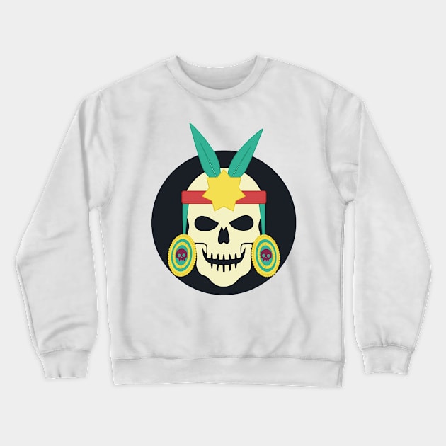 inca skull Crewneck Sweatshirt by TheSk